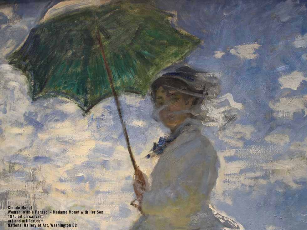 Woman with Parasol Detail