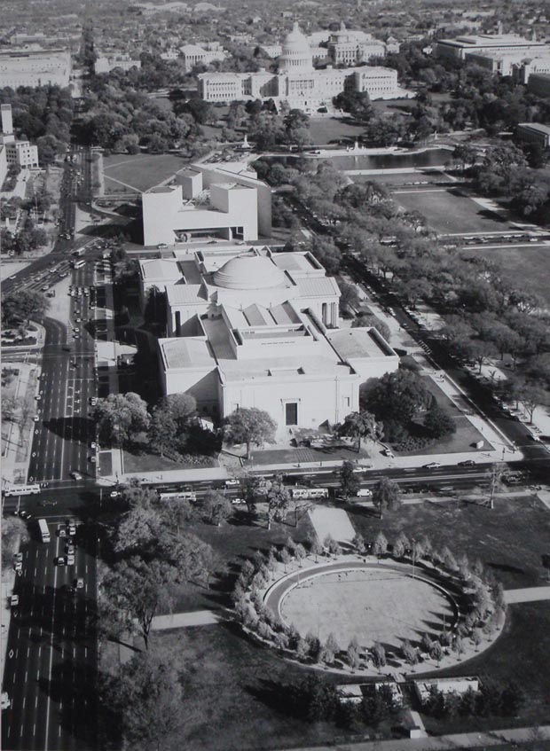National Gallery of Art - Washington DC 1980 from the air