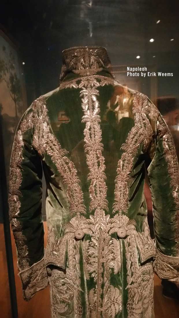 Napoleon Jacket Green with Gold - Back side