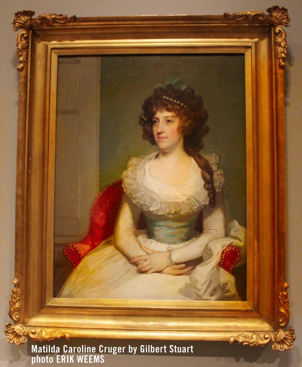 Gilbert Stuart portrait painting of Matilda Cruger