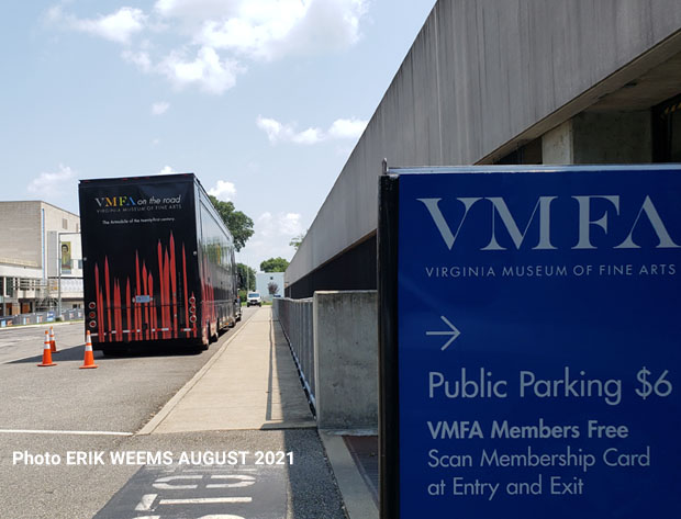 Trucks at the VMFA Museum August 2021