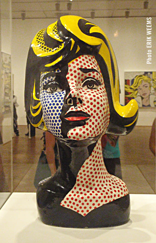 Lichtenstein Halftone art head