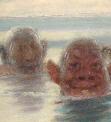 Arnold Bocklin in the sea