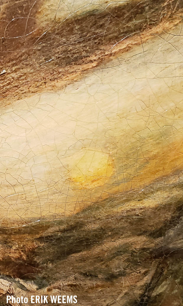 detail of The FLying Dutchman by Albert Pinkham Ryder