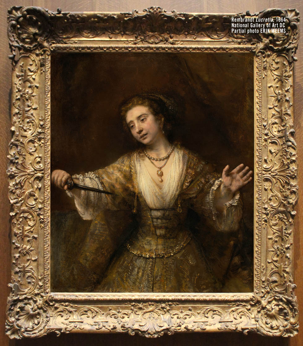 Lucretia Art by Rembrandt 1664