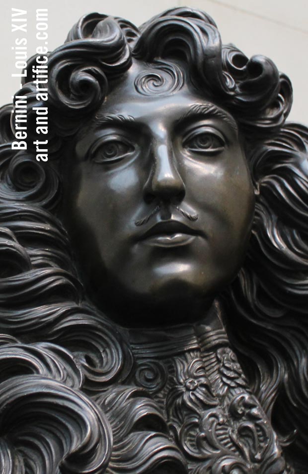 Up close Detail - Bernini Louis XIV Bust