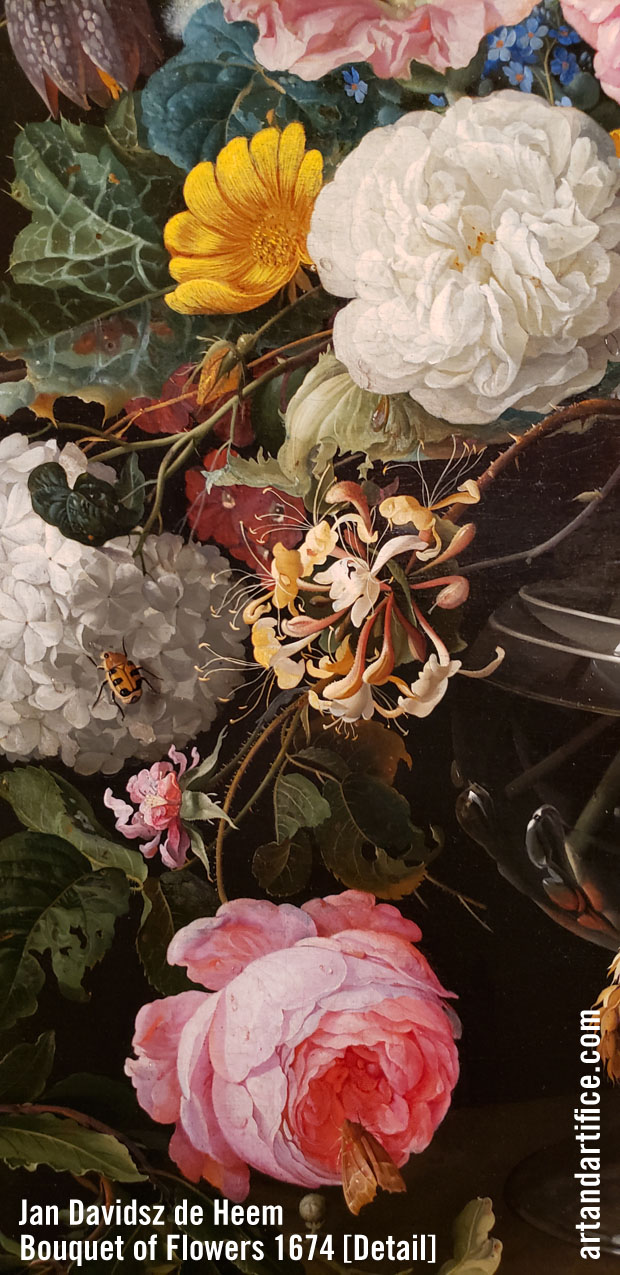 Detail Jan Davidsz de Heem Bouquet of Flowers 1674