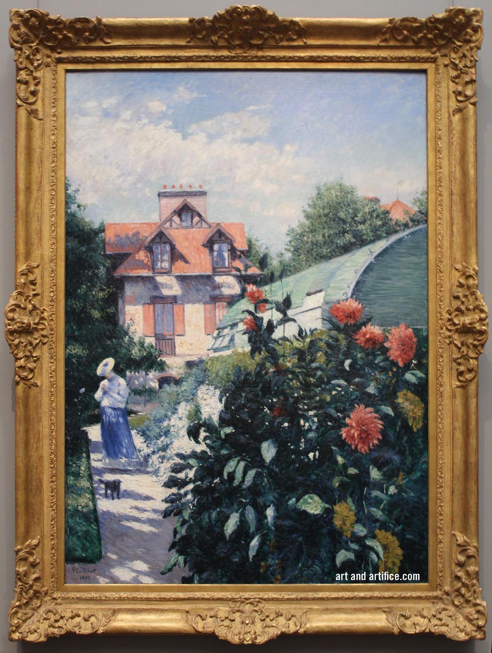 Dahlias, Garden at Petit Gennevilliers, 1893, Gustave Caillebotte at the National Gallery of Art 