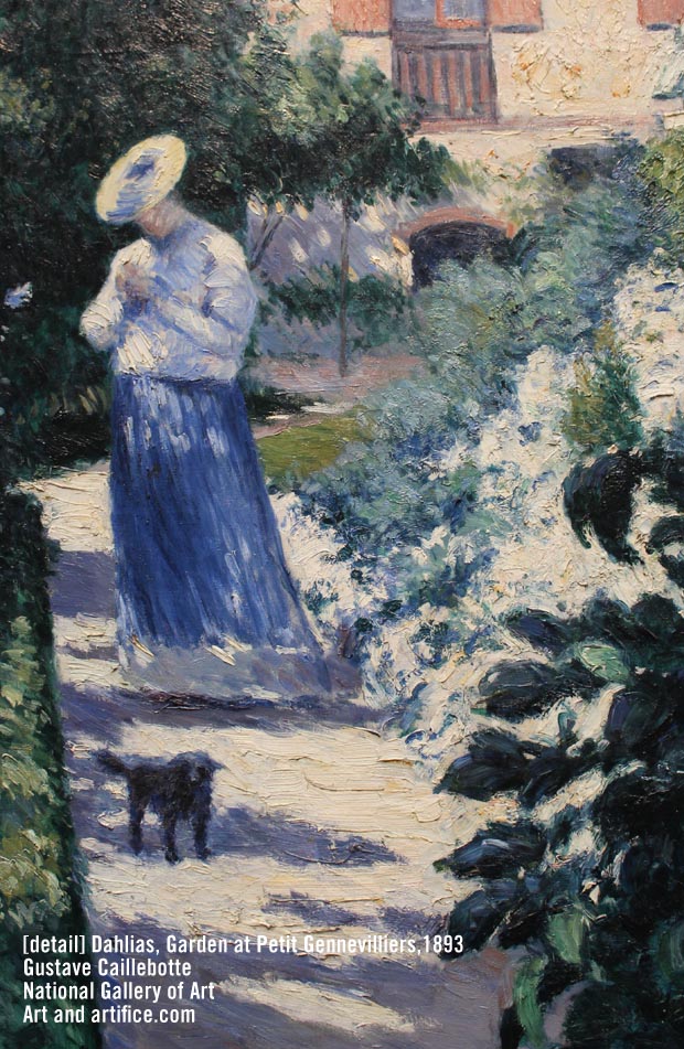 Dahlias, Garden at Petit Gennevilliers,1893 Gustave Caillebotte