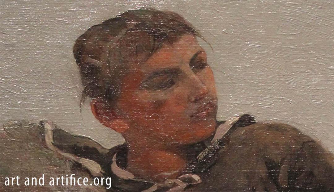 Winslow Homer Net Detail of female face