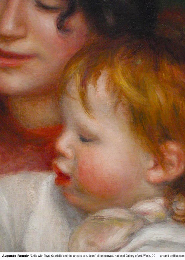 Auguste Renoir-Child with Toys - Detail 1